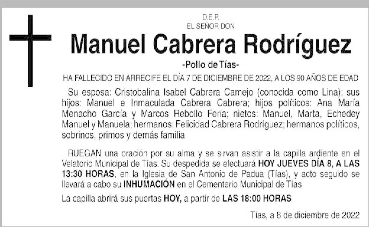Manuel Cabrera Rodríguez Canarias7